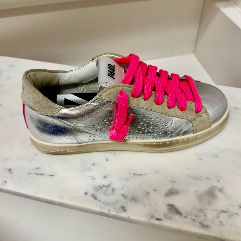 P448 Sneakers Pink & Silver